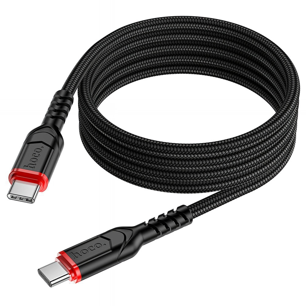Kabel do danych i ładowania USB-C - USB-C HOCO X59 Victory, 60W, 1m, Czarny