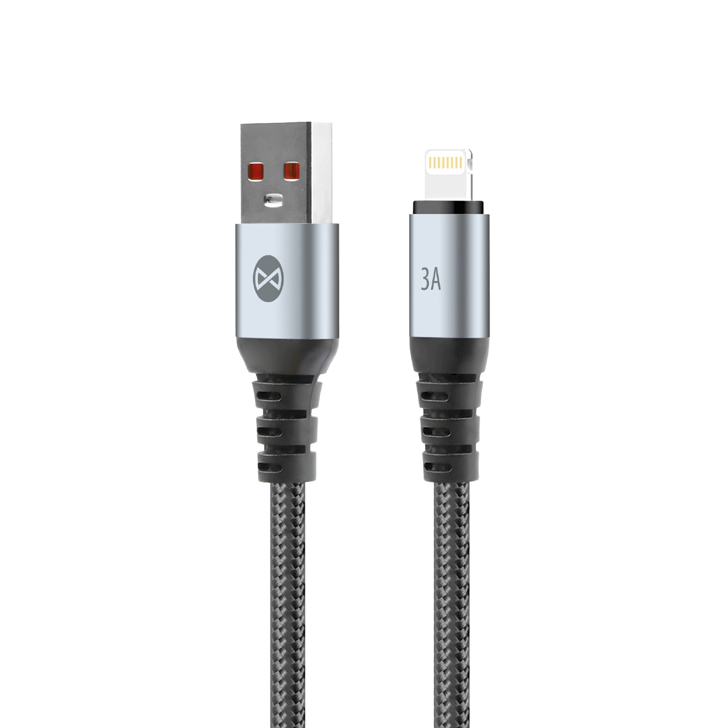 Kabel do danych i ładowania USB-A - Lightning Forever Braix, 18W, 1m, Czarny