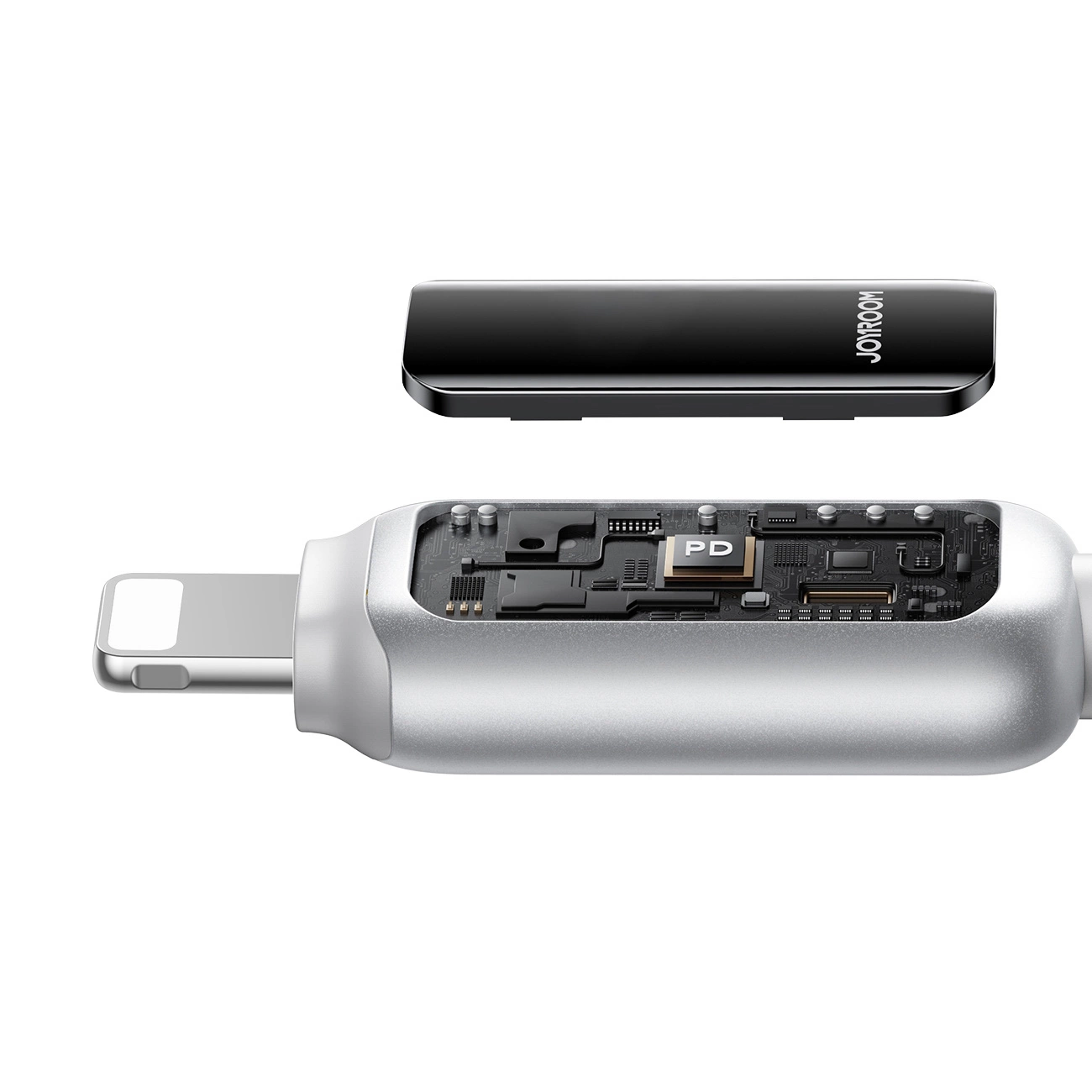 Kabel do danych i ładowania USB-A - Lightning Joyroom S-A55 StarFlight Display, 18W, 1.2m, Biały