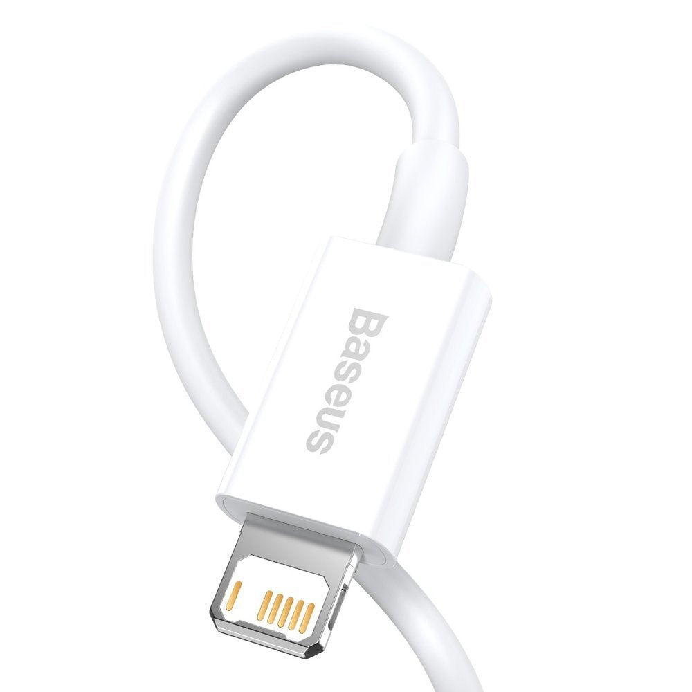 Kabel do danych i ładowania USB-A - Lightning Baseus Superior Series, 20W, 1.5m, Biały CALYS-B02