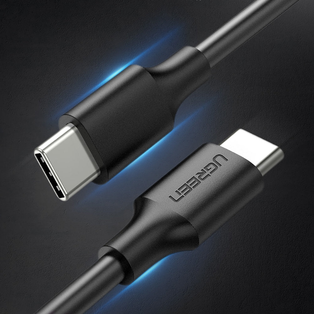 Kabel USB-C do transmisji danych i ładowania - USB-C UGREEN US286, 60W, 2m, czarny