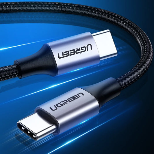 Kabel do przesyłu danych i ładowania USB-C - USB-C UGREEN US261, 60W, 1m, Szary