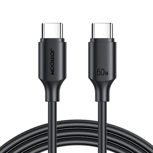 Kabel USB-C do ładowania i transmisji danych - USB-C Joyroom S-CC060A9, 60 W, 1 m, czarny