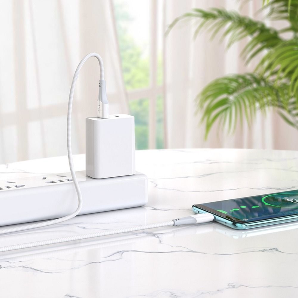 Kabel do danych i ładowania USB-A - USB-C HOCO X70, 18W, 1m, Biały