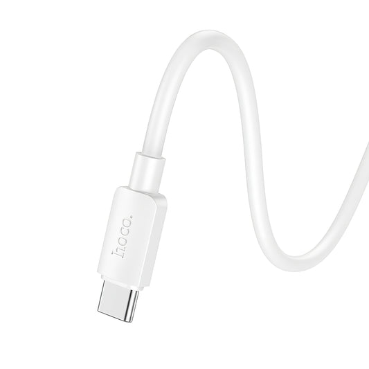 Kabel do danych i ładowania USB-C - USB-C HOCO X96, 100W, 1m, Biały