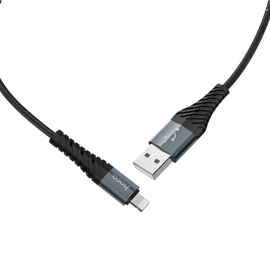 Kabel do ładowania i transmisji danych USB-A - Lightning HOCO X38 Cool, 18W, 1m, czarny