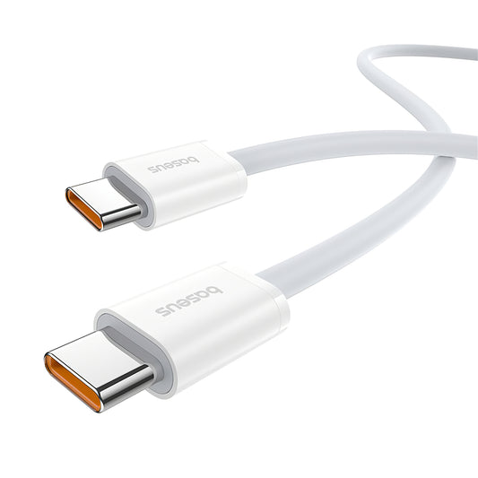 Kabel USB-C do ładowania i transmisji danych - USB-C Baseus Superior Series 2, 100 W, 1 m, biały P10365200211-03
