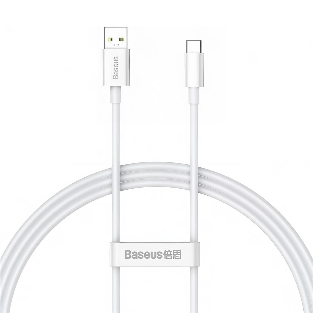 Kabel do ładowania i transmisji danych USB-A - USB-C Baseus Superior Series, 65 W, 1 m, biały CAYS000902