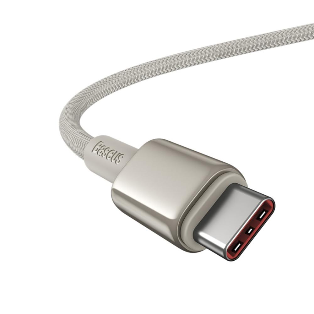 Kabel do danych i ładowania USB-C - USB-C Baseus Tungsten Gold, 100W, 2m, Złoty P10319800G21-01