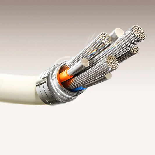 Kabel do danych i ładowania USB-A - USB-C Joyroom S-A53, 18W, 1,2m, Beżowy
