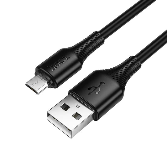 Kabel do danych i ładowania USB-A - microUSB HOCO X120, 18W, 1m, Czarny