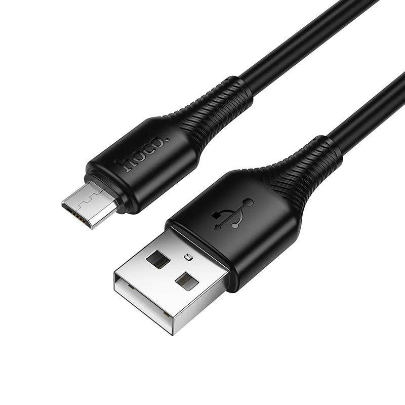 Kabel do danych i ładowania USB-A - microUSB HOCO X120, 18W, 1m, Czarny