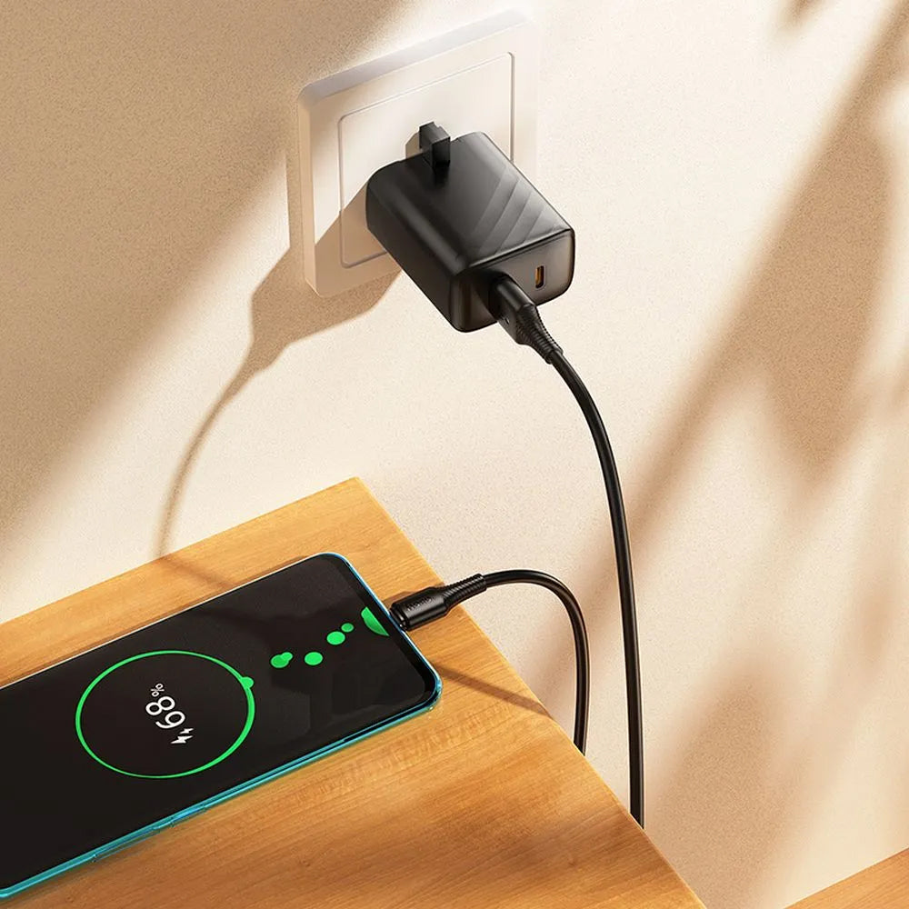 USB-A to USB-C Data and Charging Cable HOCO X120, 60W, 1m, Black