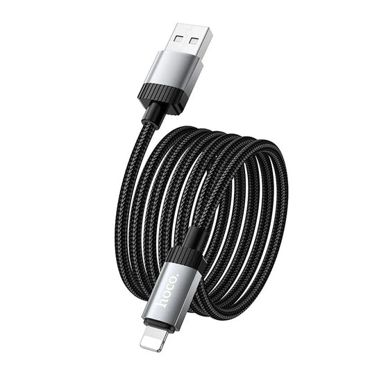 Kabel do danych i ładowania USB-A - Lightning HOCO X117, 18W, 1m, Czarny