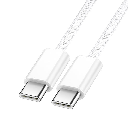 Kabel do danych i ładowania USB-C - USB-C BWOO BO-X284, 60W, 2m, Biały