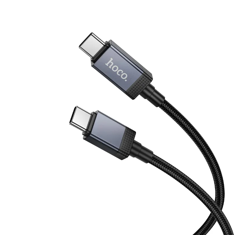 Kabel do danych i ładowania USB-C - USB-C HOCO X118 Display, 60W, 1m, Czarny
