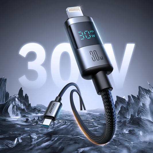 Kabel do danych i ładowania USB-C - Lightning Joyroom S-A16 Pro Prism Display, 30W, 1.2m, Czarny