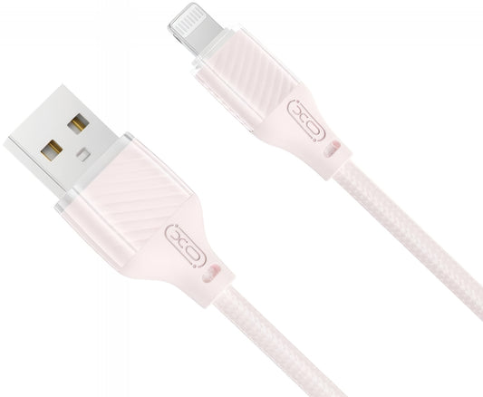 Kabel do danych i ładowania USB-A - Lightning XO Design NB291, 18W, 1m, Różowy