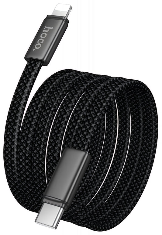 Kabel do danych i ładowania USB-C - Lightning HOCO X125, 30W, 1m, Czarny