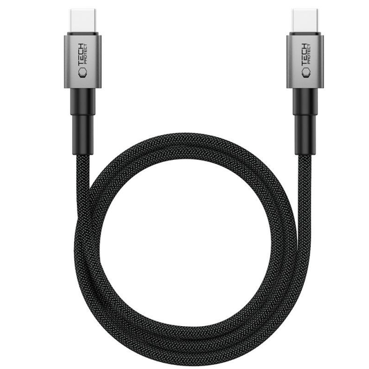 Kabel do danych i ładowania USB-C - USB-C Tech-Protect Ultraboost DNA MagTwist, 100W, 2m, Szary