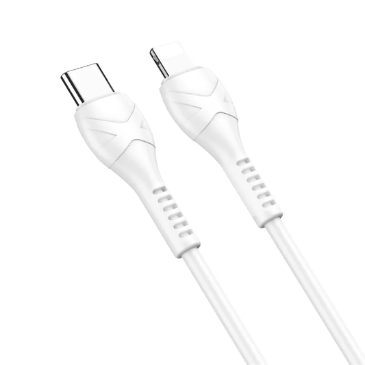 Kabel do danych i ładowania USB-C - Lightning HOCO X37, 27W, 1m, Biały