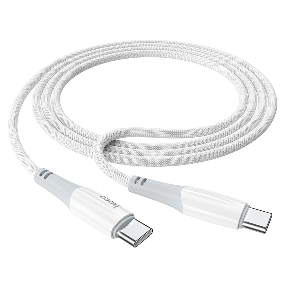 Kabel do danych i ładowania USB-C - USB-C HOCO X70, 60W, 1m, Biały
