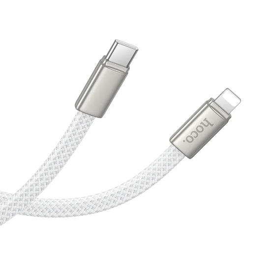 Kabel do danych i ładowania USB-C - Lightning HOCO X125, 30W, 1m, Biały