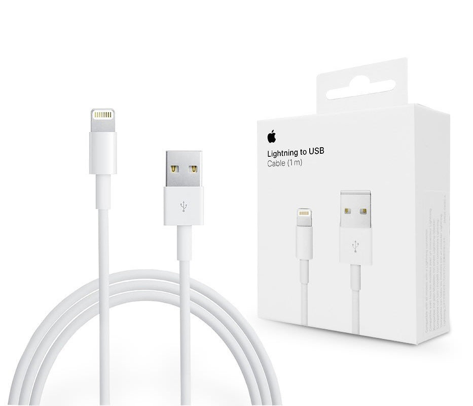 Kabel do danych i ładowania USB-A - Lightning Apple A1480, 18W, 1m, Biały MUQW3ZM/A