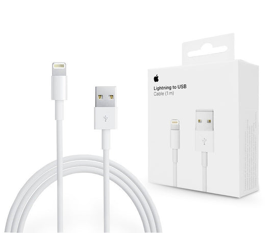 Kabel do danych i ładowania USB-A - Lightning Apple A1480, 18W, 1m, Biały MUQW3ZM/A