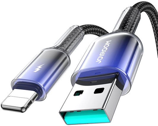 Kabel do przesyłu danych i ładowania USB-A - Lightning Joyroom S-A42, 18W, 1,2m, Czarny