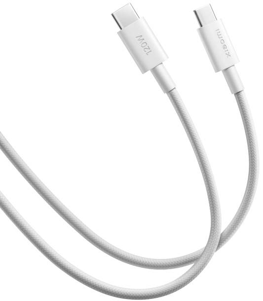 Kabel do przesyłania danych i ładowania USB-C - USB-C Xiaomi, 120W, 2m, biały BHR087AGL