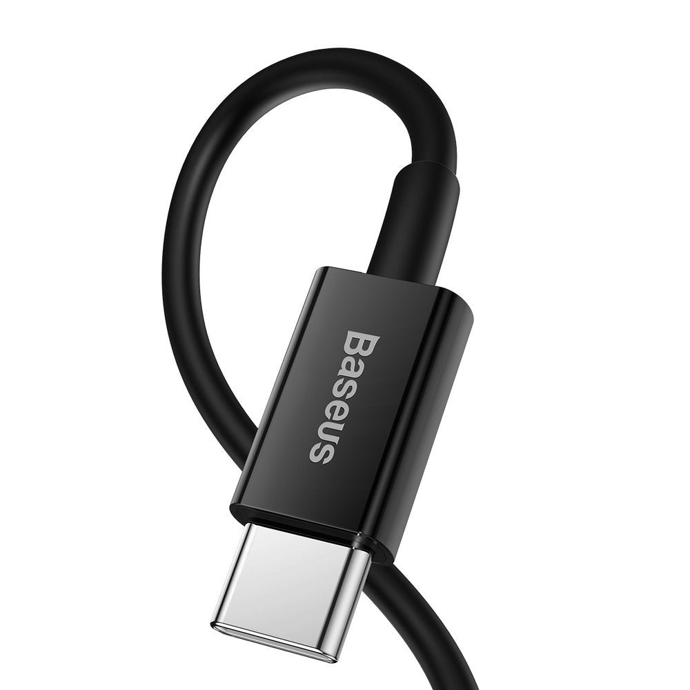 Kabel do przesyłu danych i ładowania USB-C - Lightning Baseus Superior Series, 20W, 1m, Czarny CATLYS-A01