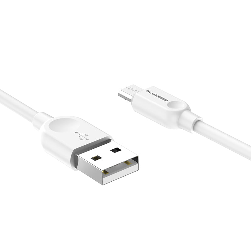 Kabel do danych i ładowania USB-A - microUSB BLUE Power BM2BX14 LinkJet, 18W, 2m, biały