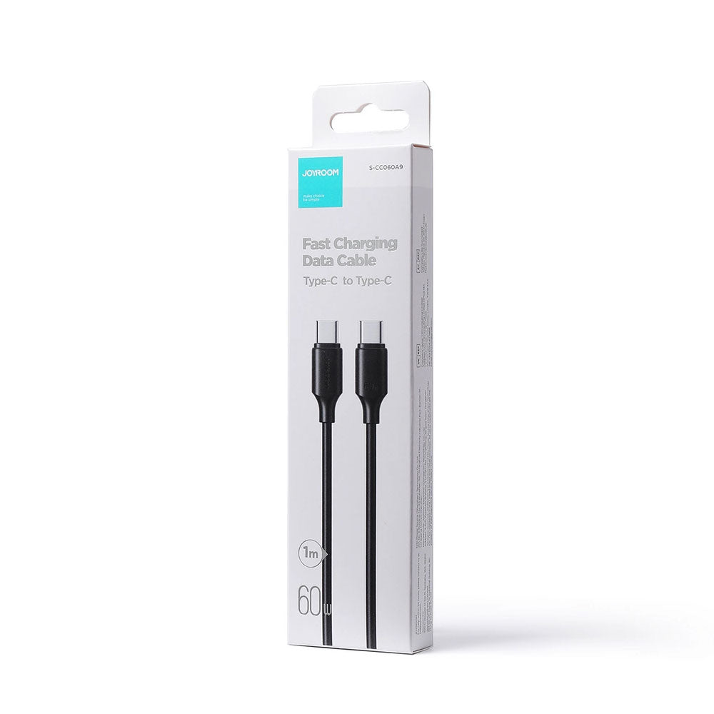 Kabel do danych i ładowania USB-C - USB-C Joyroom S-A9, 60W, 1m, Czarny