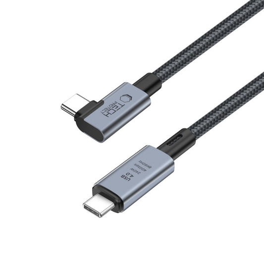 Kabel USB-C do ładowania i transmisji danych - USB-C Tech-Protect Ultraboost Max L, 240 W, 1,5 m, szary