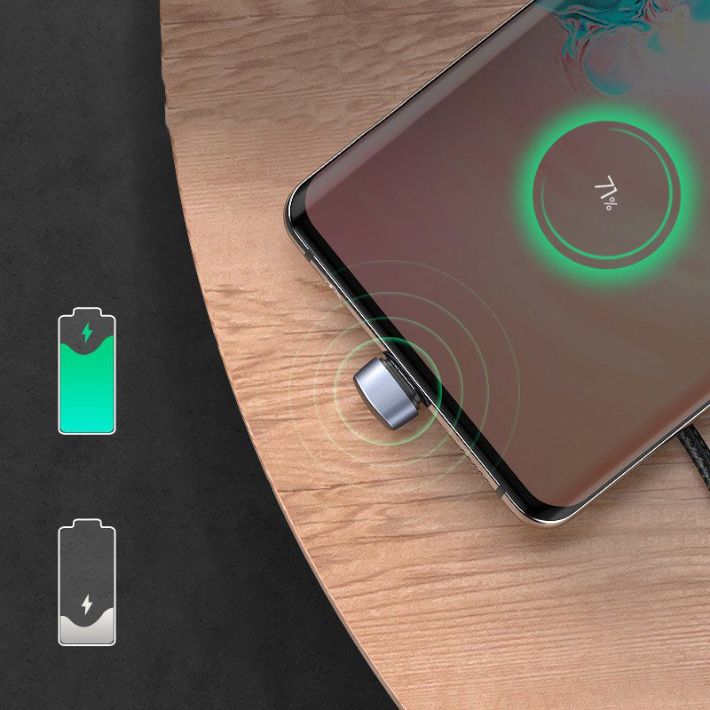 Kabel do ładowania i transmisji danych USB-A - USB-C UGREEN US311 kątowy, 18W, 1m, szary