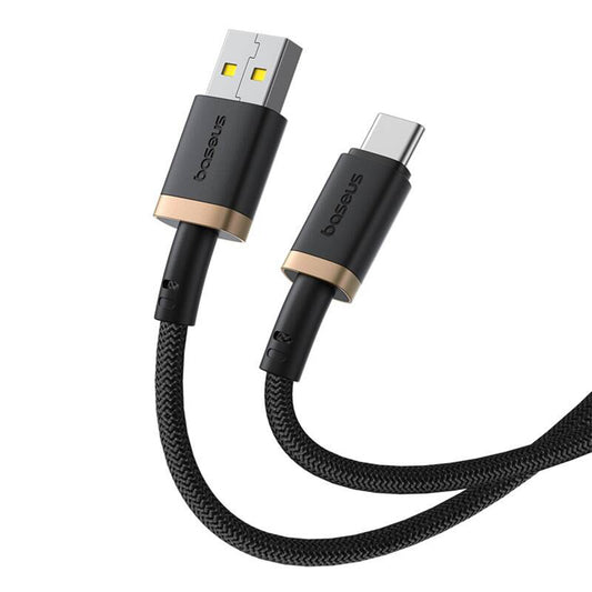 Kabel do danych i ładowania USB-A - USB-C Baseus Dura Series, 60W, 2m, Złoty P10377802U01-02