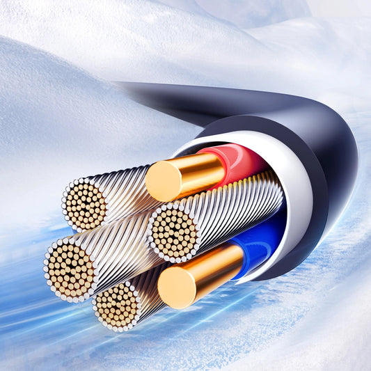 Kabel do transmisji danych i ładowania USB-A - Lightning Joyroom S-A43 Crystal, 18W, 1.5m, Czarny