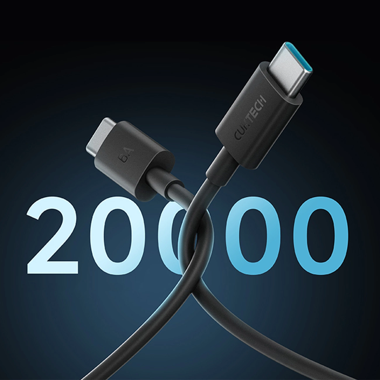 Kabel USB-C do danych i ładowania - USB-C Cuktech, 240W, 1.5m, Czarny CKCTC615NCBK