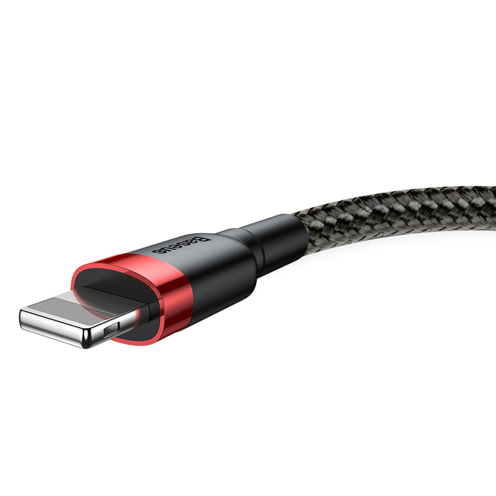 Kabel do danych i ładowania USB-A - Lightning Baseus Cafule, 18W, 2m, Czerwony CALKLF-C19