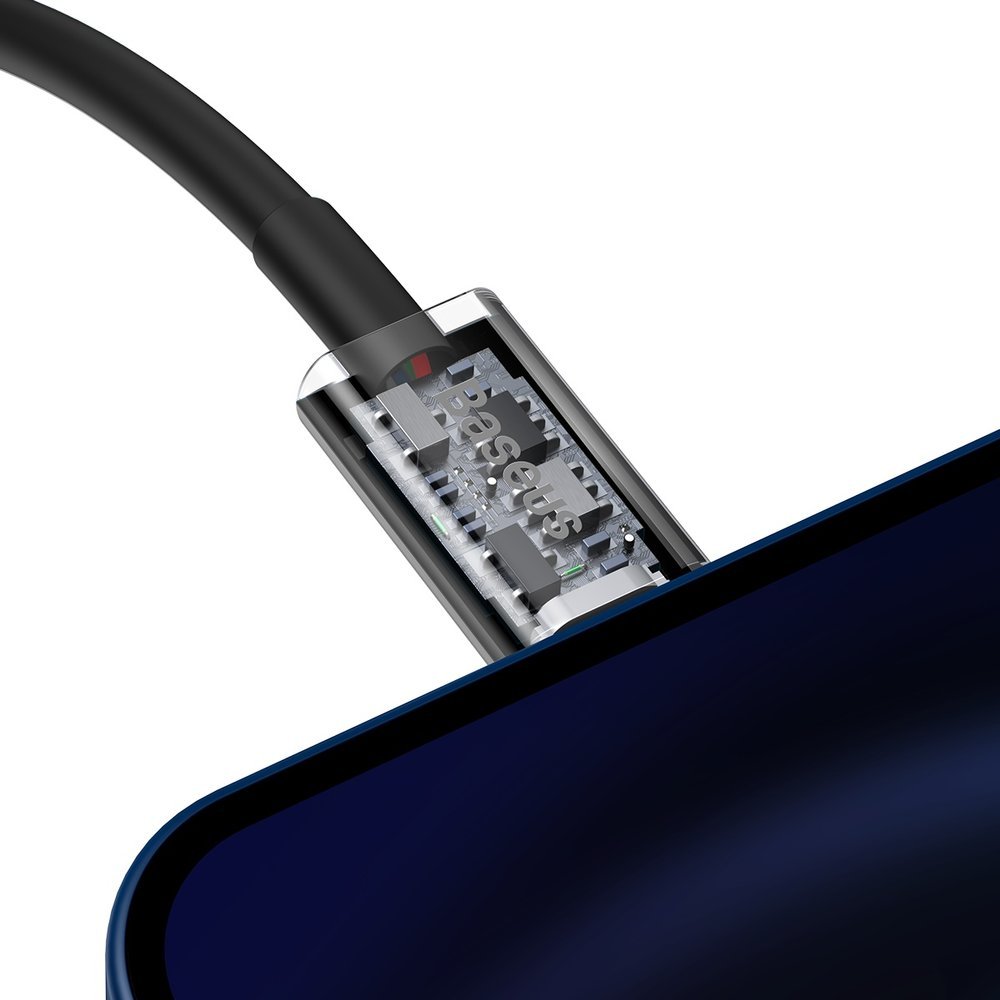 Kabel do przesyłu danych i ładowania USB-C - Lightning Baseus Superior Series, 20W, 1m, Czarny CATLYS-A01