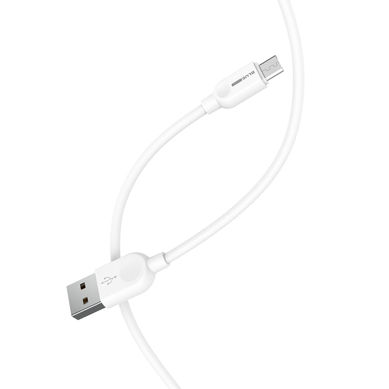 Kabel do danych i ładowania USB-A - microUSB BLUE Power BM2BX14 LinkJet, 18W, 2m, biały