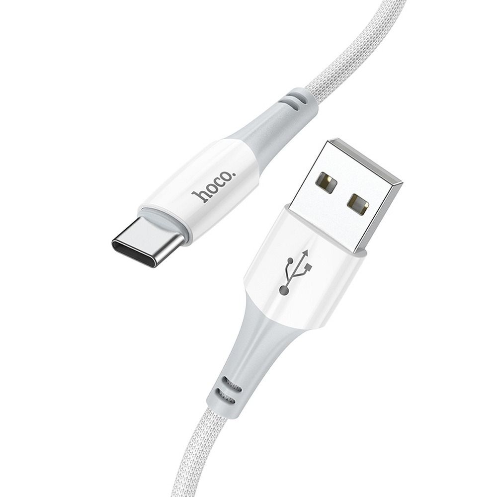Kabel do danych i ładowania USB-A - USB-C HOCO X70, 18W, 1m, Biały