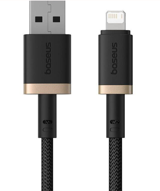 Kabel do danych i ładowania USB-A - Lightning Baseus Dura Series, 18W, 1m, Złoty P10377801U01-00