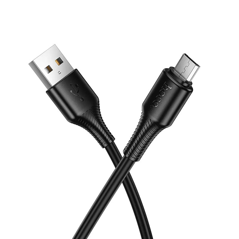 Kabel do danych i ładowania USB-A - microUSB HOCO X120, 18W, 1m, Czarny