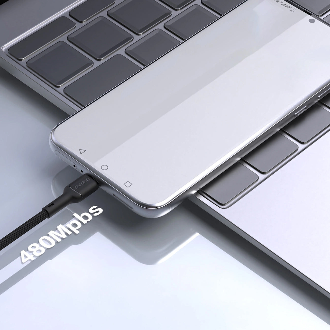 Kabel do danych i ładowania USB-A - USB-C Dudao L9T, 100W, 1m, Czarny
