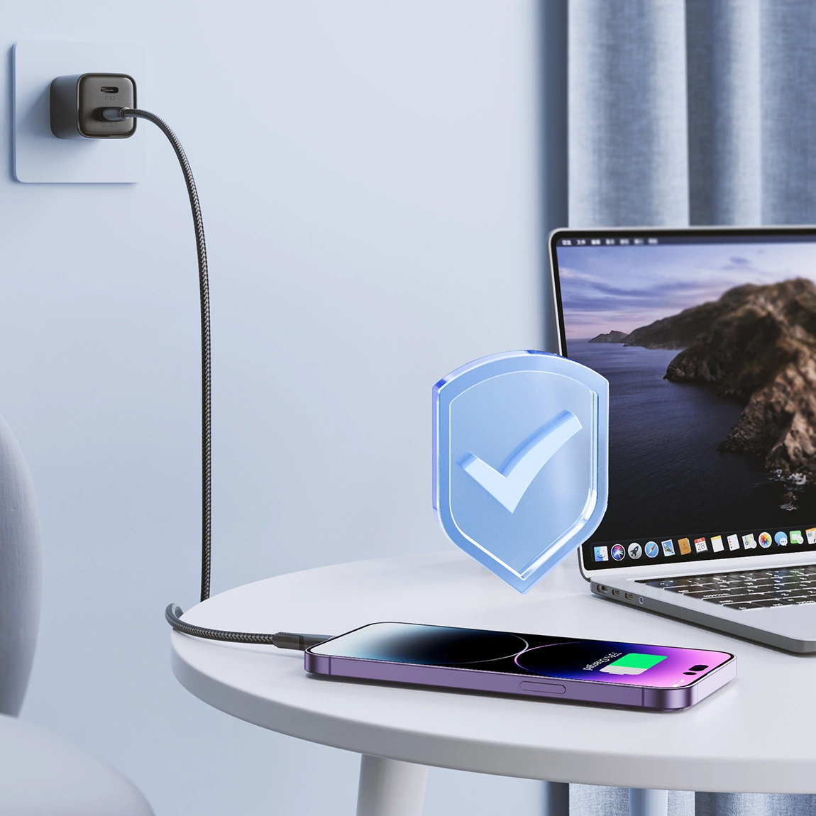 USB-A to Lightning Data and Charging Cable Joyroom S-A11, 18W, 1.2m, Black