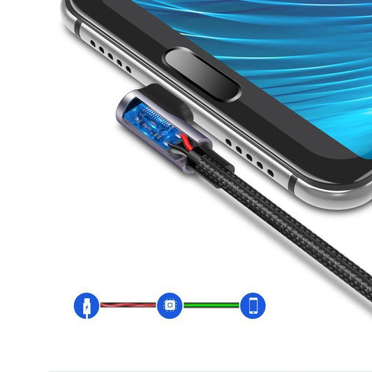 Kabel USB-A do USB-C do ładowania i transmisji danych UGREEN US284 kątowy, 60 W, 1 m, szary