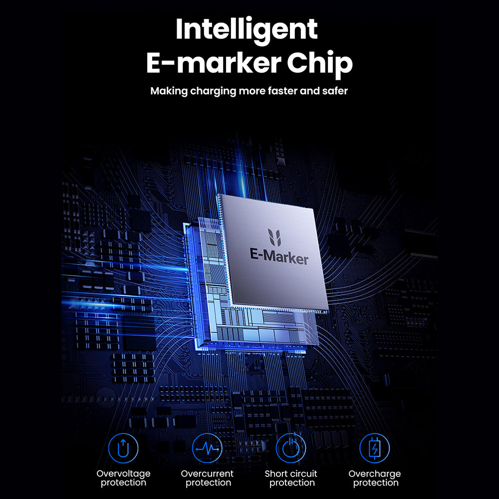 Kabel do danych i ładowania USB-C - USB-C UGREEN L513, 240W, 2m, Czarny