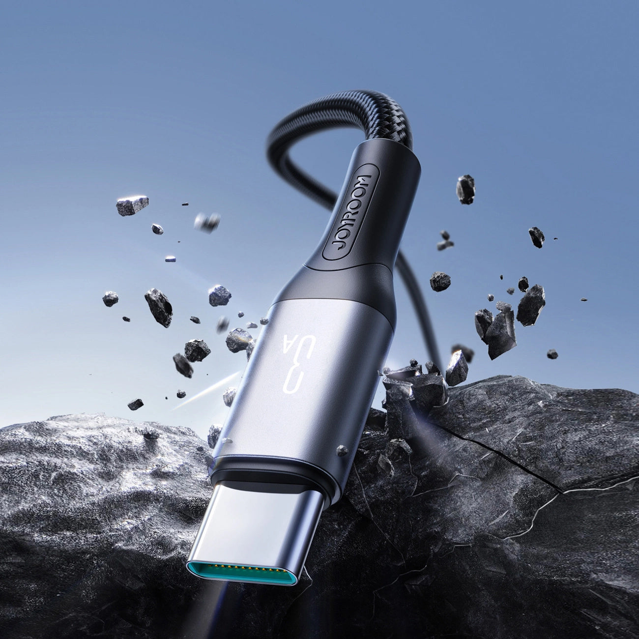 Kabel do transmisji danych i ładowania USB-A - USB-C Joyroom S-A28 Flash, 30W, 2m, Czarny